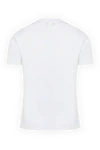 Men's white T-shirt made of cotton Kiton - brand logo. 100% cotton. Country of manufacture: Italy. Care: specialized cleaning - photo 6