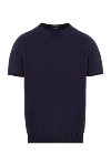 Svevo Cotton jumper blue for men - 100% cotton. Country of manufacture: Italy. Care: specialized cleaning - photo 1