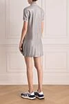 Gray knitted dress for women Brunello Cucinelli - melange. 55% linen, 27% cotton, 9% metallized thread. Closure: buttons. one chest pocket. Country of manufacture: Italy. Care: specialized cleaning - photo 4