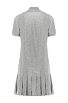 Gray knitted dress for women Brunello Cucinelli - melange. 55% linen, 27% cotton, 9% metallized thread. Closure: buttons. one chest pocket. Country of manufacture: Italy. Care: specialized cleaning - photo 6