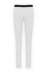 White leggings made of polyamide and elastane for women Balmain - contrasting belt. 91% polyamide, 9% elastane. Closure: elastic. Country of manufacture: Italy. Care: specialized cleaning - photo 6