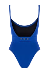 Women's blue one-piece swimsuit made of polyamide and elastane Balmain - brand logo. 82% polyamide, 18% elastane. Country of manufacture: Italy. Care: specialized cleaning - photo 6