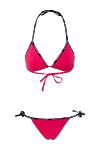 Balmain One-piece swimsuit made of polyamide and elastane pink for women - logo . 80% polyamide, 20% elastane. Closure: ties. Country of manufacture: Italy. Care: specialized cleaning - photo 1