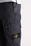 Stone Island Брюки из хлопка черные мужские - логотип бренда. 100% хлопок. пуговица, молния. четыре боковых, два задних кармана. Страна производитель: Италия. Уход: специализированная чистка - фото 5