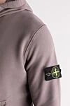 Stone Island Brown men's cotton hoodie - brand logo. hood. 100% cotton. Closure: drawstring. one front pocket. Country of manufacture: Italy. Care: specialized cleaning - photo 5