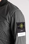 Stone Island Куртка зелена чоловіча з поліаміду - контрастні манжети та комір. 89% поліамід, 11% еластан. блискавка. дві бічні. Країна виробник: Італія. Догляд: спеціалізоване чищення - фото 5