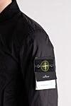 Stone Island Black men's jacket made of polyamide - brand logo on the sleeve. 100% polyamide. Closure: zipper. two side. Country of manufacture: Italy. Care: specialized cleaning - photo 5