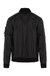 Black men's jacket made of polyamide Stone Island - brand logo on the sleeve. 100% polyamide. Closure: zipper. two side. Country of manufacture: Italy. Care: specialized cleaning - photo 6