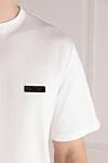 Berluti White cotton T-shirt for men - brand logo. 100% cotton. Country of manufacture: Italy. Care: specialized cleaning - photo 5