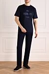1895 Paris 3D Print T-Shirt in Navy Blue (markdown) Berluti - Decoration: brand logo. Material: 100% cotton. Country of manufacture: Italy. Care: specialized cleaning - photo 2