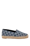 Celine Women's blue cotton espadrilles - abstract pattern. 100% cotton. Country of manufacture: Italy. Care: specialized cleaning - photo 1