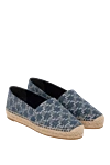 Celine Women's blue cotton espadrilles - abstract pattern. 100% cotton. Country of manufacture: Italy. Care: specialized cleaning - photo 3