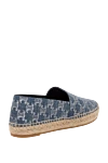 Women's blue cotton espadrilles Celine - abstract pattern. 100% cotton. Country of manufacture: Italy. Care: specialized cleaning - photo 4