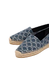 Celine Women's blue cotton espadrilles - abstract pattern. 100% cotton. Country of manufacture: Italy. Care: specialized cleaning - photo 5