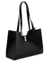 Celine Women's black bag made of genuine leather - 100% genuine leather. lock. Handles: two handles with the ability to be carried on the shoulder. Country of manufacture: Italy. Care: specialized cleaning - photo 3