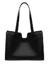 Women's black bag made of genuine leather Celine - 100% genuine leather. lock. Handles: two handles with the ability to be carried on the shoulder. Country of manufacture: Italy. Care: specialized cleaning - photo 4