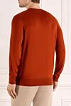 Long-sleeved men's brown woolen sweater Loro Piana - 100% wool. Country of manufacture: Italy. Care: specialized cleaning - photo 4