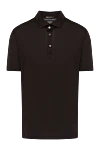 Loro Piana Polo for men brown from linen - 100% linen. Closure: buttons. Country of manufacture: Italy. Care: specialized cleaning - photo 1