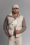 Loro Piana Кашемировый джемпер мужской бежевый - 100% кашемир. Страна производитель: Италия. Уход: специализированная чистка - фото 7