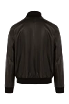 Men's black jacket made of genuine leather Seraphin - 100% genuine leather. Closure: zipper. two side pockets. Country of manufacture: Italy. Care: specialized cleaning - photo 6