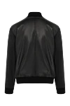 Men's black jacket made of genuine leather and cashmere Seraphin - 80% genuine leather, 20% cashmere. Closure: zipper. two side pockets. Country of manufacture: Italy. Care: specialized cleaning - photo 6