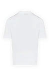 Men's white cotton polo shirt Svevo - 100% cotton. Closure: zipper. Country of manufacture: Italy. Care: specialized cleaning - photo 6