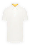 Svevo Men's white cotton polo shirt - 100% cotton. Closure: buttons. Country of manufacture: Italy. Care: specialized cleaning - photo 1