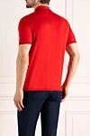 Polo for men red from cotton Svevo - Composition:100% cotton. Closure: buttons. Country of manufacture: Italy. Care: specialized cleaning - photo 4