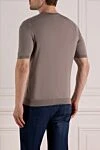 Men's beige cotton jumper with short sleeves Svevo - 100% cotton. Country of manufacture: Italy. Care: specialized cleaning - photo 4