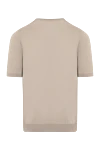 Men's beige cotton jumper with short sleeves Svevo - 100% cotton. Country of manufacture: Italy. Care: specialized cleaning - photo 6