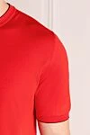 Svevo Short sleeve jumper for men, red, cotton - 100% cotton. Country of manufacture: Italy. Care: specialized cleaning - photo 5