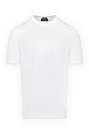 Svevo Men's white cotton jumper with short sleeves - 100% cotton. Country of manufacture: Italy. Care: specialized cleaning - photo 1