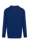 Long sleeve men's blue cotton jumper Svevo - brand logo. 100% cotton. Country of manufacture: Italy. Care: specialized cleaning - photo 6