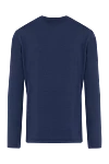 Long-sleeved blue men's jumper made of linen and elastane Svevo - 96% linen, 4% elastane. Country of manufacture: Italy. Care: specialized cleaning - photo 6