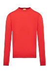 Svevo Long sleeve men's red cashmere and silk jumper - 80% linen, 20% linen. Country of manufacture: Italy. Care: specialized cleaning - photo 1