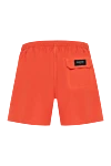 Red men's beach shorts made of polyester Svevo - brand logo. 100% polyester. Closure: drawstring. two side pockets, one back pocket. Country of manufacture: Italy. Care: specialized cleaning - photo 6