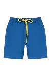 Svevo Blue men's beach shorts made of polyester - brand logo. 100% polyester. Closure: drawstring. two side pockets, one back pocket. Country of manufacture: Italy. Care: specialized cleaning - photo 1