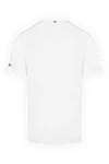 Men's white cotton T-shirt MC2 Saint Barth - beach pattern, brand logo. Composition:100% cotton. Country of manufacture: Italy. Care: specialized cleaning - photo 6