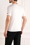 Men's white T-shirt made of cotton MC2 Saint Barth - drawing . Composition:100% cotton. Country of manufacture: Italy. Care: specialized cleaning - photo 4