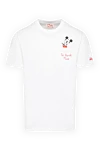 MC2 Saint Barth Men's white T-shirt made of cotton - Mickey Mouse drawing, brand logo. Composition:100% cotton. Country of manufacture: Italy. Care: specialized cleaning - photo 1