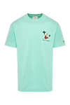 MC2 Saint Barth Men's green T-shirt made of cotton - Donald Duck drawing, brand logo. Composition:100% cotton. Country of manufacture: Italy. Care: specialized cleaning - photo 1