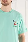 MC2 Saint Barth Men's green T-shirt made of cotton - Donald Duck drawing, brand logo. Composition:100% cotton. Country of manufacture: Italy. Care: specialized cleaning - photo 5