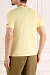 Men's yellow T-shirt made of cotton MC2 Saint Barth - drawing car. Composition:100% cotton. Country of manufacture: Italy. Care: specialized cleaning - photo 4