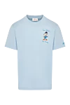 MC2 Saint Barth Men's blue cotton T-shirt - Donald Duck drawing, brand logo. Composition:100% cotton. Country of manufacture: Italy. Care: specialized cleaning - photo 1