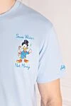 MC2 Saint Barth Men's blue cotton T-shirt - Donald Duck drawing, brand logo. Composition:100% cotton. Country of manufacture: Italy. Care: specialized cleaning - photo 5