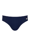 MC2 Saint Barth Men's blue swimming trunks made of polyamide and elastane. - brand logo. 80% polyamide, 20% elastane. Country of manufacture: Italy. Care: specialized cleaning - photo 1