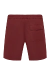 Men's burgundy polyester beach shorts. Loro Piana - brand logo. 100% polyester. Closure: drawstring. two side pockets, one back pocket. Country of manufacture: Italy. Care: specialized cleaning - photo 6