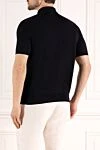 Поло мужское синее из хлопка Loro Piana - 100% хлопок. пуговицы. Страна производитель: Италия. Уход: специализированная чистка - фото 4