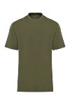 Loro Piana Men's green T-shirt made of cotton - 100% cotton. Country of manufacture: Italy. Care: specialized cleaning - photo 1