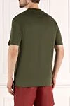 Men's green T-shirt made of cotton Loro Piana - 100% cotton. Country of manufacture: Italy. Care: specialized cleaning - photo 4